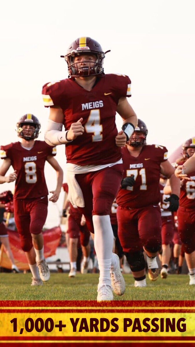 Congratulations Griffin Cleland <a href="/Griff4Cle/">Griffin Cleland</a> for surpassing the 1,000 yd Passing mark this season!!! 
👏👏👏👏👏👏👏👏👏👏👏👏