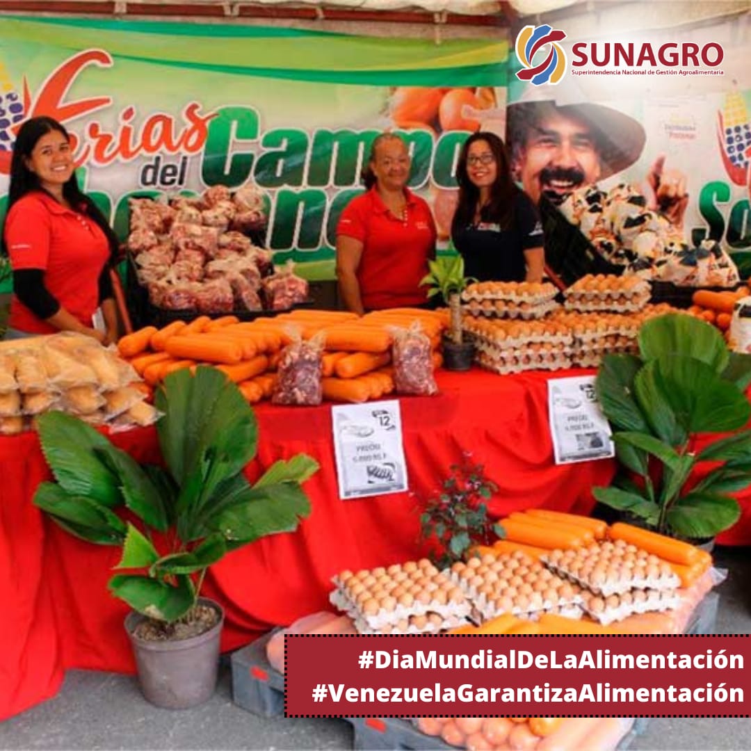 Las proteínas también estan garantizadas a través de las Ferias del Campo Soberano, que cada semana beneficia a millones de venezolanos a través del excelente equipo de Misión Alimentacion.
#VenezuelaGarantizaAlimentación  #SunagroVanguardia
@MinAlimenVen @lealtelleria