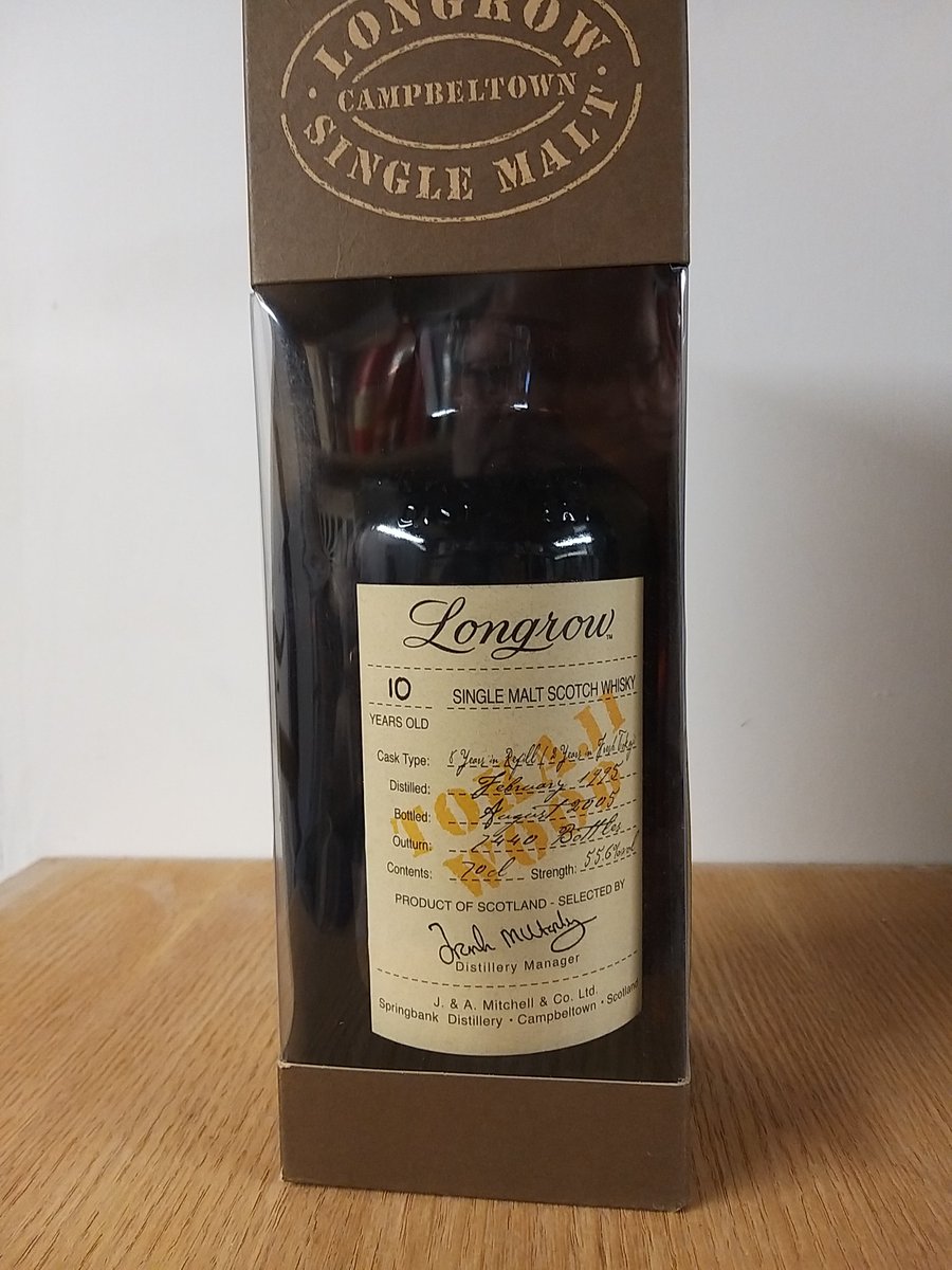 BarnWhisky's tweet photo. Longrow 10yo Tokaji Wood 55.6% £295
Dist 1995
Bot 2005
#springbank #longrow #campbeltown #singlemalt #maltwhisky https://t.co/IhEPqlClZY