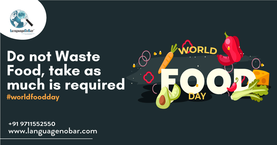 LanguageNoBar's tweet photo. Those who get to eat three meals each day are blessed. Let us give God praise for providing us with nourishment. Team Languagenobar wish you aaa a very happy World Food Day. #LanguageNoBar #translation #translationday #translator #language #food #foodie #worldfoodday #foodday https://t.co/kmDKuCFsWy