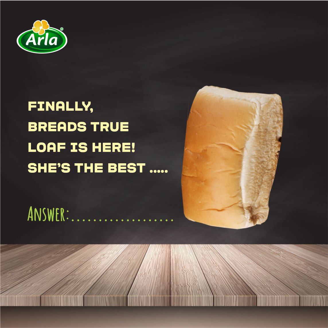 Arlanigeria's tweet photo. Do you think you are the King of Puns? 

Let us know your answers in the comment section and stand a chance to win an awesome gift 

#Arla #ArlaWorldBreadDay #ArlaNigeria #BetterWithArla #MakeGreatMeals https://t.co/DRUeYLxC6F