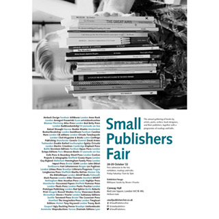 emmaZbolland's tweet photo. V excited to be back at @SmallPublishers this year, wearing hats for both @GordianProjects and @intergraphiabks. Don't miss @MjTurner_'s Friday reading from his GP book Loom, or myself and @rachelartsmith's Saturday talk about @intergraphiabks https://t.co/ynss8V4ThB https://t.co/j8I6lRrMAA