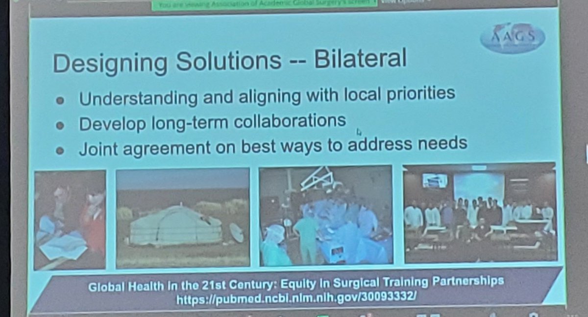 Such a pleasure listening to the amazing Dr Ray Price @drrayprice on 'Building Bilateral Collaborations in #Globalsurgery' at the @aaglobalsurgery symposium #ACSCC22 @AcademicSurgery @SocietyofBAS @SurgeryUTHSC @UTHSCGlobalSurg @UT_GlobalHealth