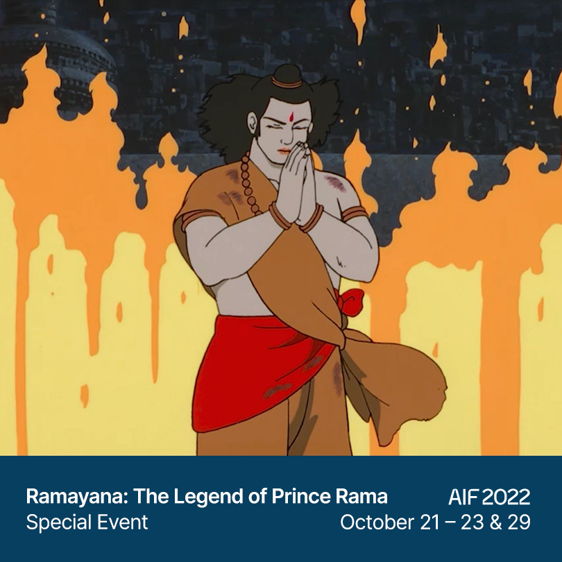 AnimationIsFilm's tweet photo. Co-produced by Japan and India, RAMAYANA: THE LEGEND OF PRINCE RAMA is an anime film based on the Indian epic the Ramayana.✨

Experience the retro anime flick in a mesmerizing 4K restoration when it plays at LA's #AIF2022 on Oct 23!

🎟️ Tickets: https://t.co/nBPbGea3OO https://t.co/7JvP7flMDM