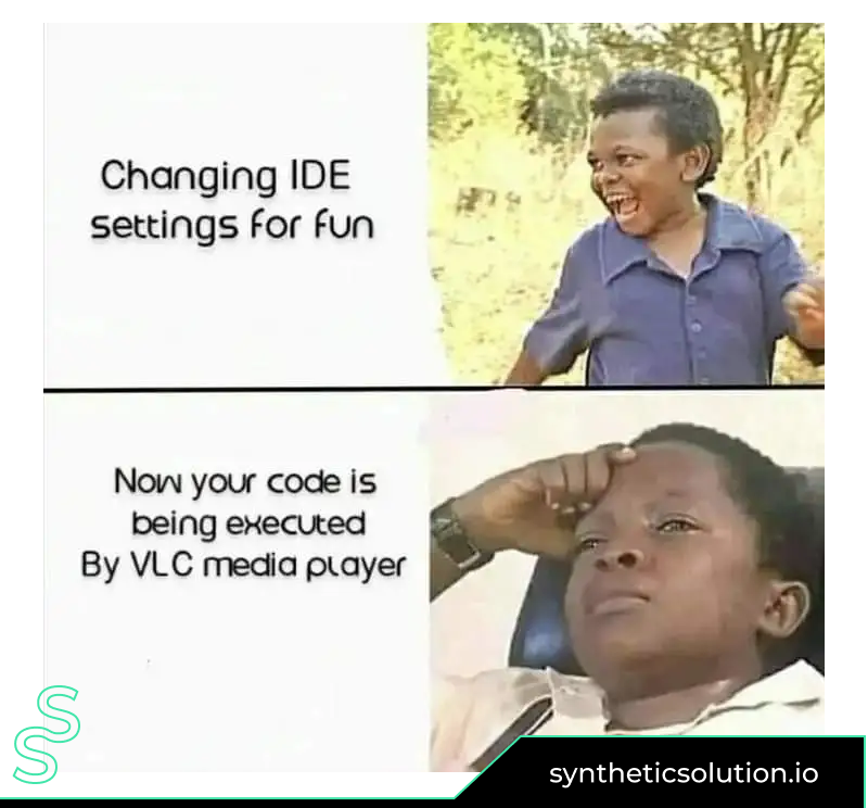wagienfts's tweet photo. Don't change settings😂

#programmer #programming #coding #developer #coder #python #javascript #code #java #webdeveloper #html #computerscience #codinglife #technology #softwaredeveloper #webdevelopment #software #css #programmers #tech https://t.co/mn8yZJNHOm