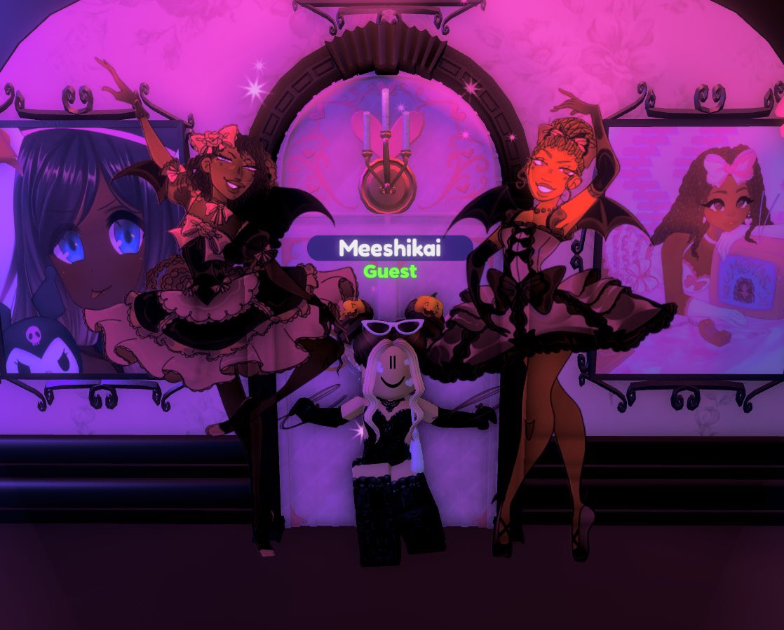 coraele's tweet photo. I think it’s about time that I post these 👀

Some super cute cutouts I did for the lovely @Umoyae ‘s Royalloweencon booth!! So cool to actually be able to see them in game! 💖
.
.
.
#RHTC #RHTCEvents #RoyalloweenCon2022 https://t.co/TwNUxZ6Xu2