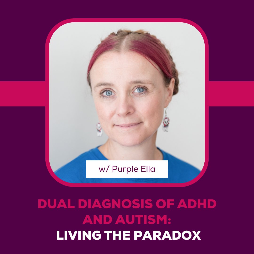TOMORROW NIGHT

🖥 Dual Diagnosis of ADHD and Autism - Living the Paradox w/ <a href="/Purpleella/">Ella Tabb</a> 
📆Monday 17th October 2022
⏰ 8 - 9 PM BST 
🎟: eventbrite.co.uk/e/401171423527
