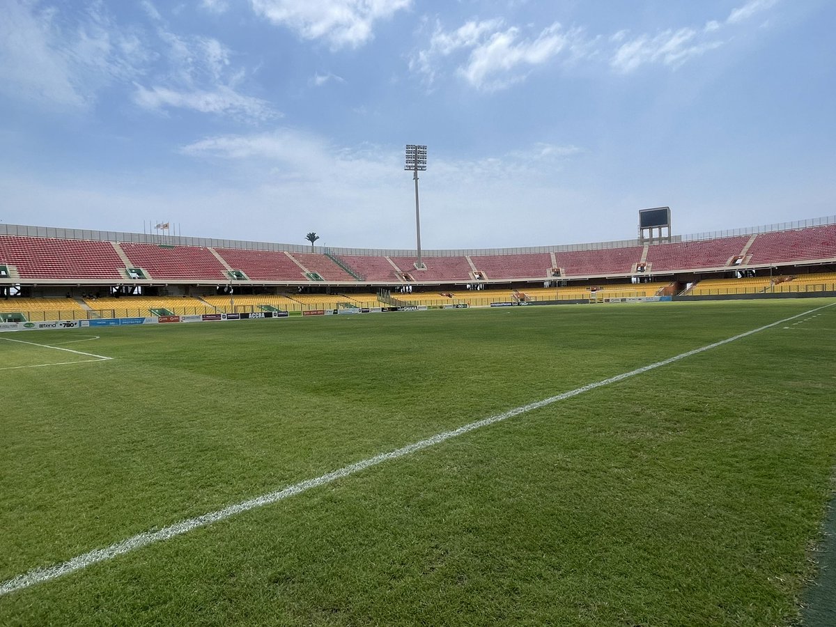 mygtvsports's tweet photo. The grounds is set for the clash between Accra Hearts of Oak and Real Bamako. 

#GTVSports https://t.co/xM8x22rDvg
