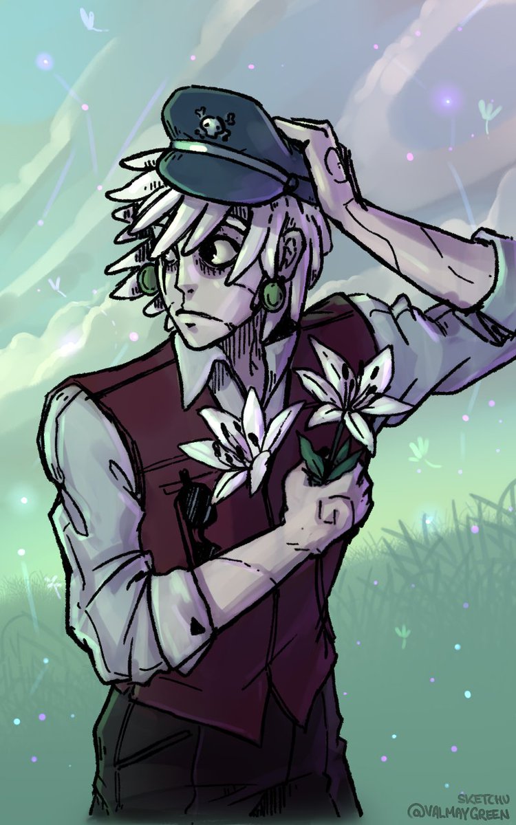 ValmayGreen's tweet photo. ✨🌻Two of my characters with their favourite flowers 🌻✨ https://t.co/7c4BYYS2B7