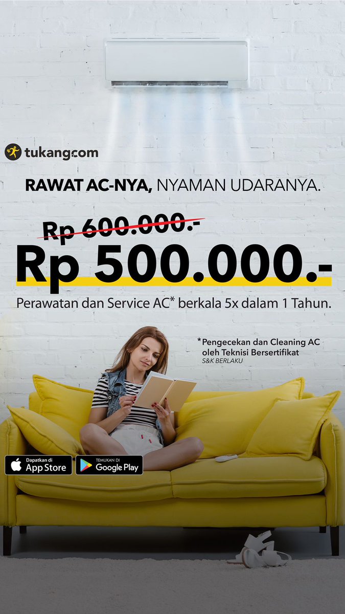 Murah nih 500ribu buat setahun 5x service. Pengecekan dan cleaning oleh teknisi bersertifikat.  #serviceacjakarta