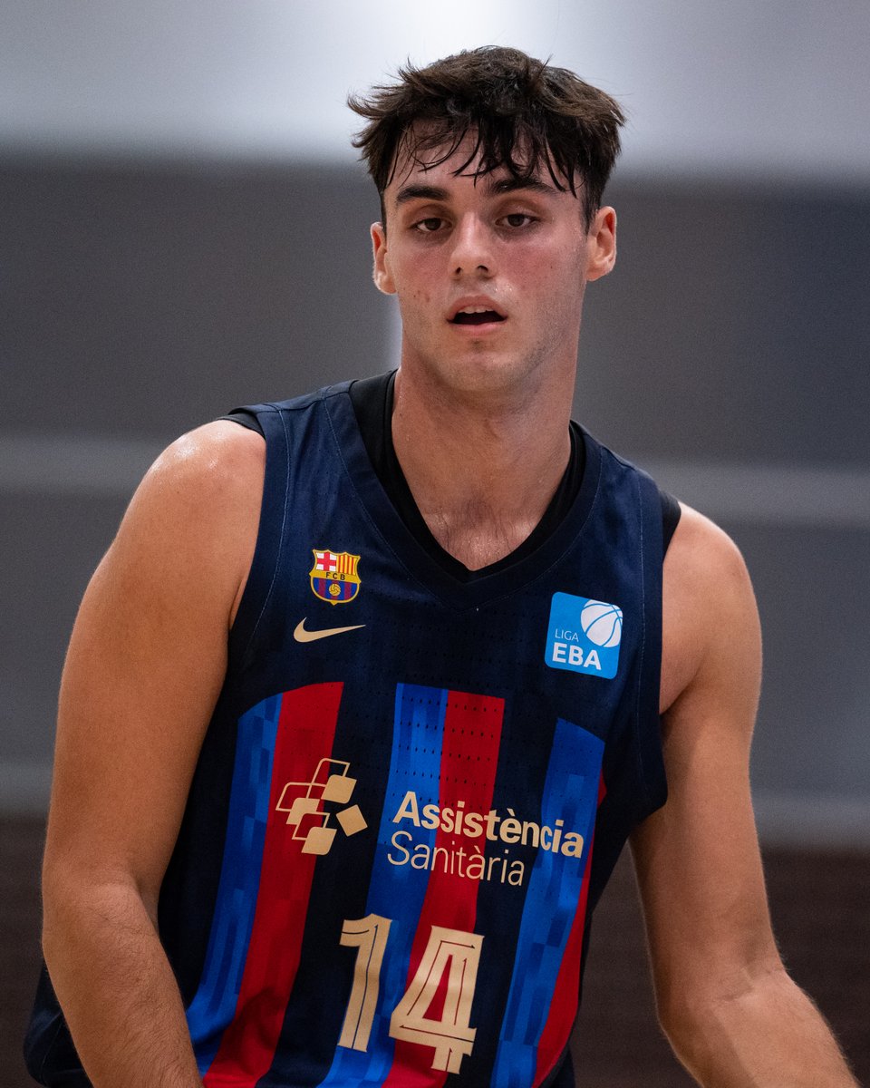 FCBbasket's tweet photo. 🏀 #BarcaAtlètic 

@sese_basquet 49 - 75 Barça Atlètic

👏 Nova victòria del filial blaugrana, que es manté invicte a la Lliga EBA després de tres partits. https://t.co/tftBEYpo3G