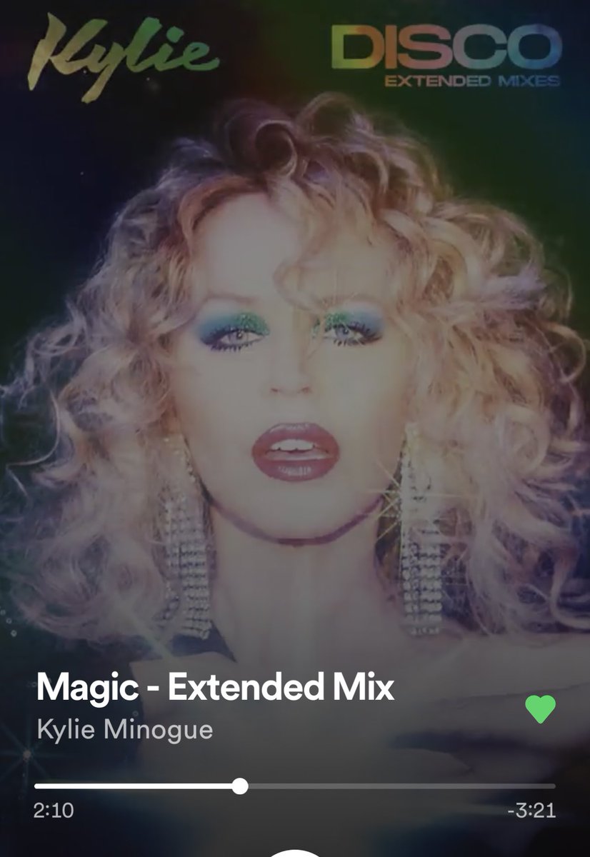 ShaktiEvo's tweet photo. #NowPlaying: “Magic” (Extended Mix)- @kylieminogue …from “Disco Extended Mixes”.
🎶Do you believe in magic? Do you do you do you believe in magic?🎶
https://t.co/kUp8l4Yf67
#Magic #KylieMinogue #DiscoExtendedMixes https://t.co/RXY2y5JJwV