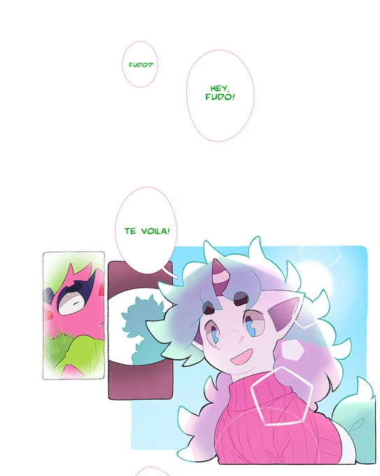 Fudo &amp; Casper 01: Première impression (1/2)
My friend @TuroKnight has very kindly translated episode 1 into French! Are there any French readers that would like to see more? In another universe, my comic is set in Kalos. Thanks again, Turo! 