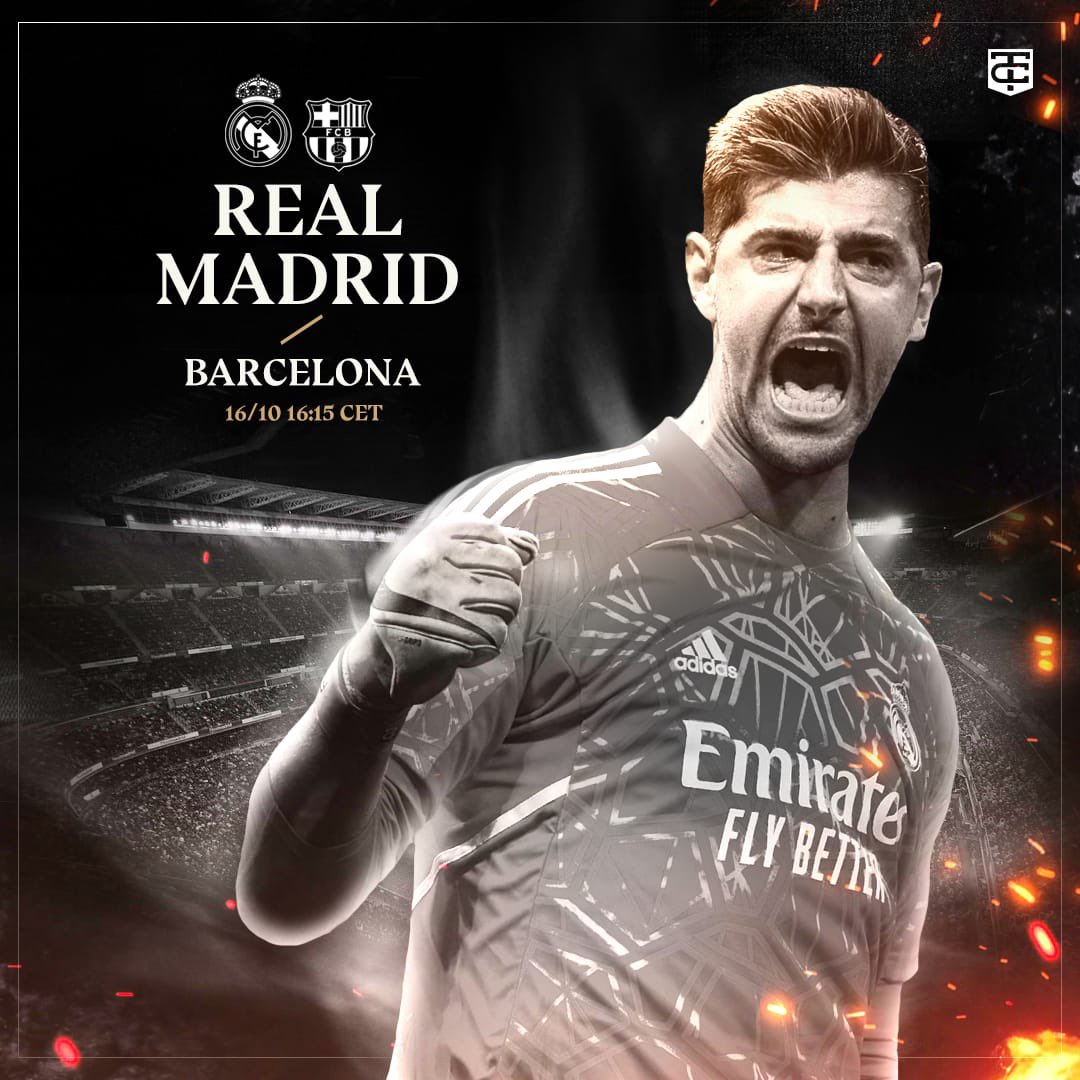 thibautcourtois's tweet photo. La lesión me ha impedido disfrutar de este Clásico pero no de apoyar con vosotros a mis compañeros. A por la victoria! #HalaMadrid https://t.co/46Ap0LyQPp