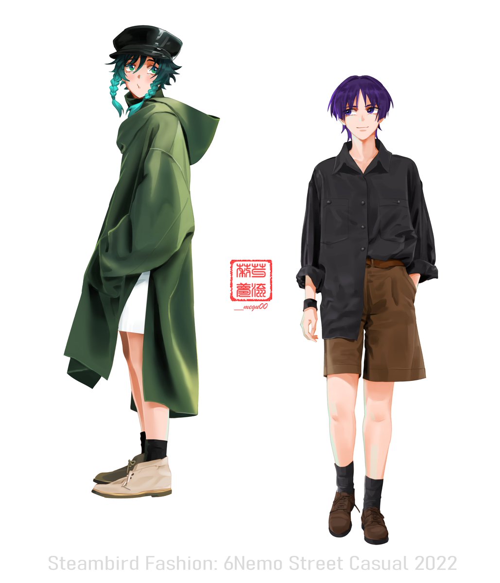__megu00's tweet photo. Closer look by pair~
#6nemo #aether #xiao #venti #scara #kazuha #heizou #GenshinImpact #原神 https://t.co/AfLAAaHj0o