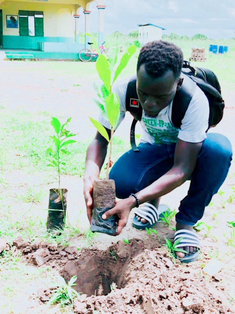 Ala_boy1's tweet photo. This could be just a tree. 
But to me, it is the soldier I am counting on to fight Climate Change. 
Join me in this fight. 
To restore our planet.
#fightclimatechange 
#climmateaction 
#ClimateEmergency https://t.co/b0v529mMK8