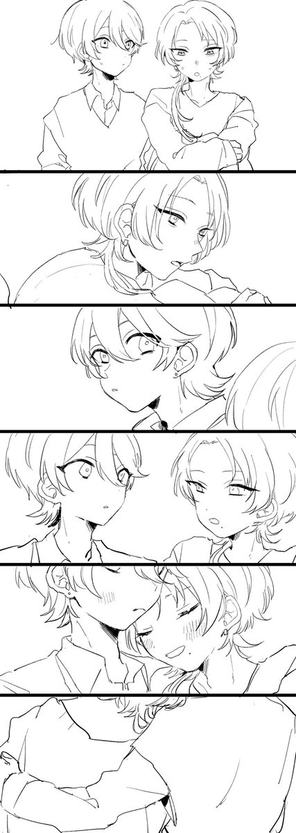 自分の中で解釈違い起こしたんで完成しないけど線まで描いたんで載せちゃう😭(堀清) 