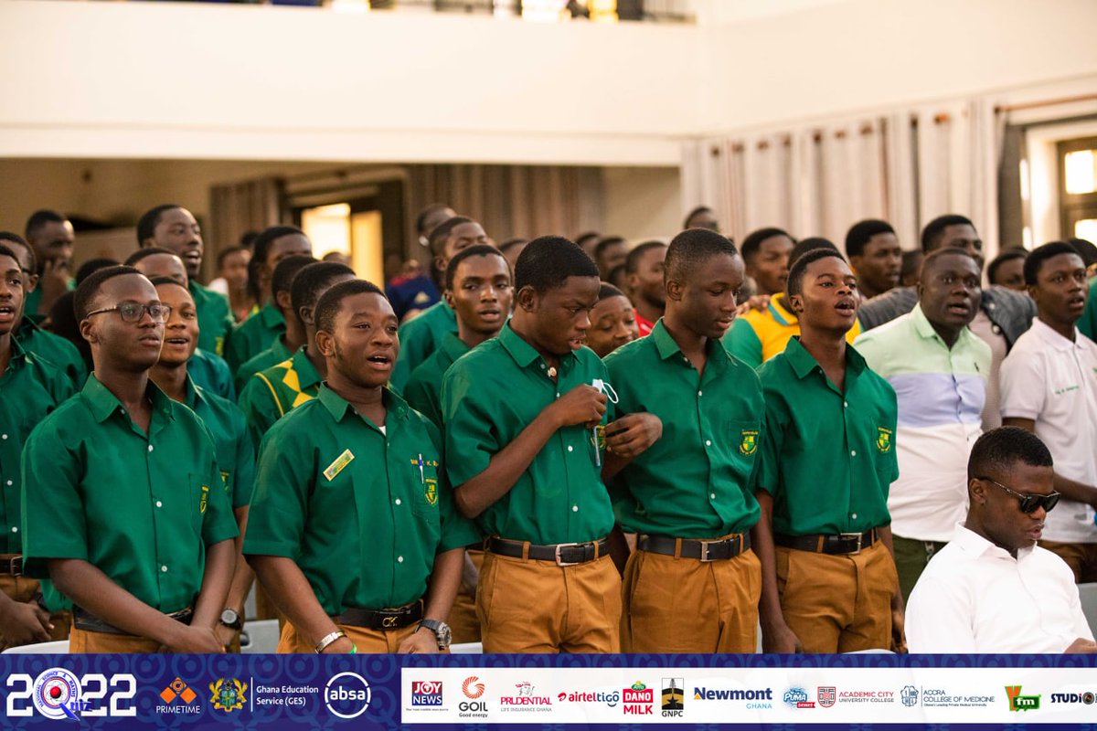 NSMQGhana's tweet photo. Saarah-Mensah: End of Contest:

Prempeh College: 46pts
St. Thomas Aquinas: 40pts  
Ofori Panin SHS: 25pts

#NSMQ2022 #NSMQOneEighth #Primetime https://t.co/g6jOdzFplS