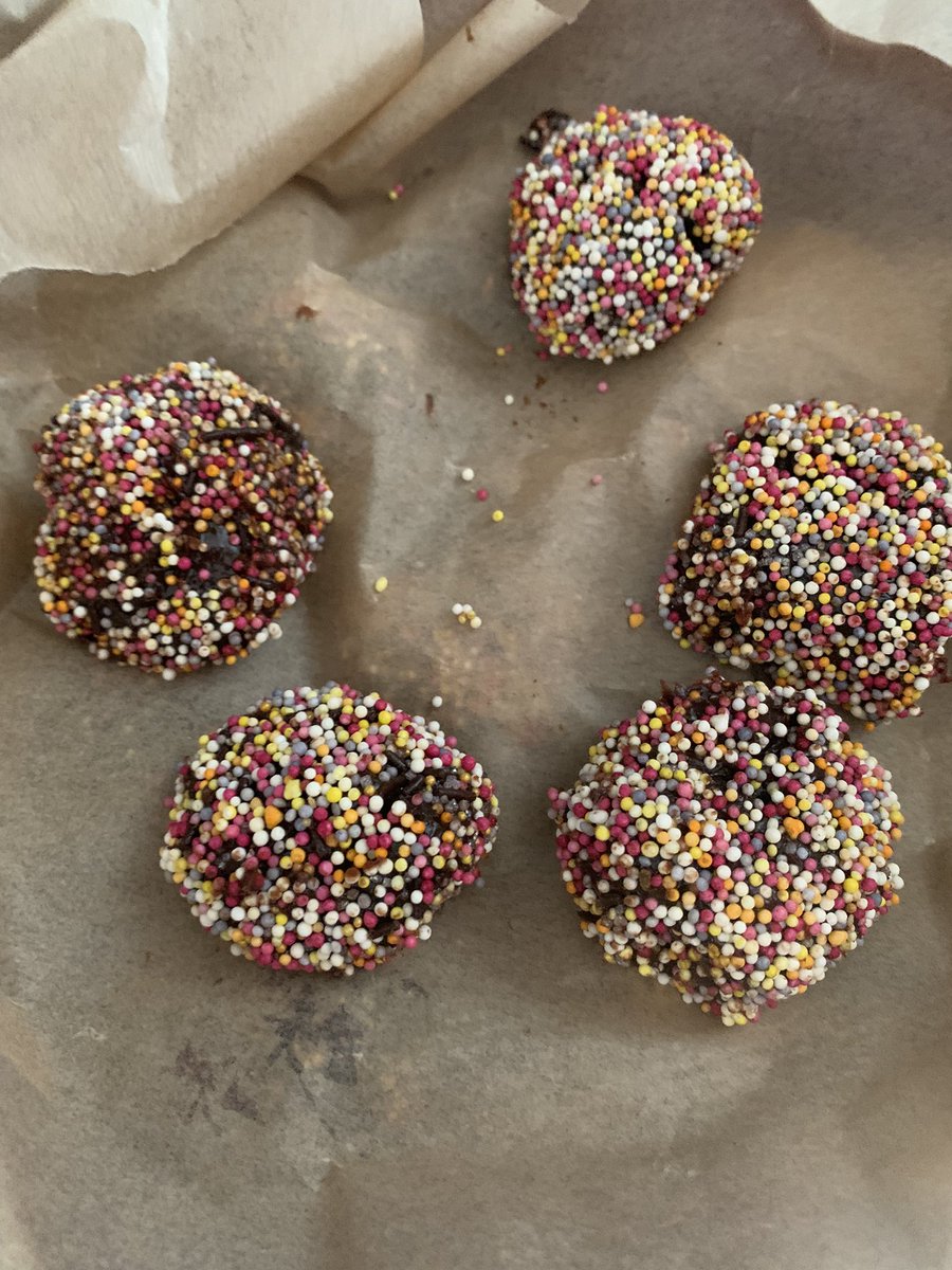 Imbatman1's tweet photo. @yr5melthamce Alice has been learning about South American foods. Especially Brigadeiro’s that she has made for Class 11 tomorrow. https://t.co/WbYaWdIoMg