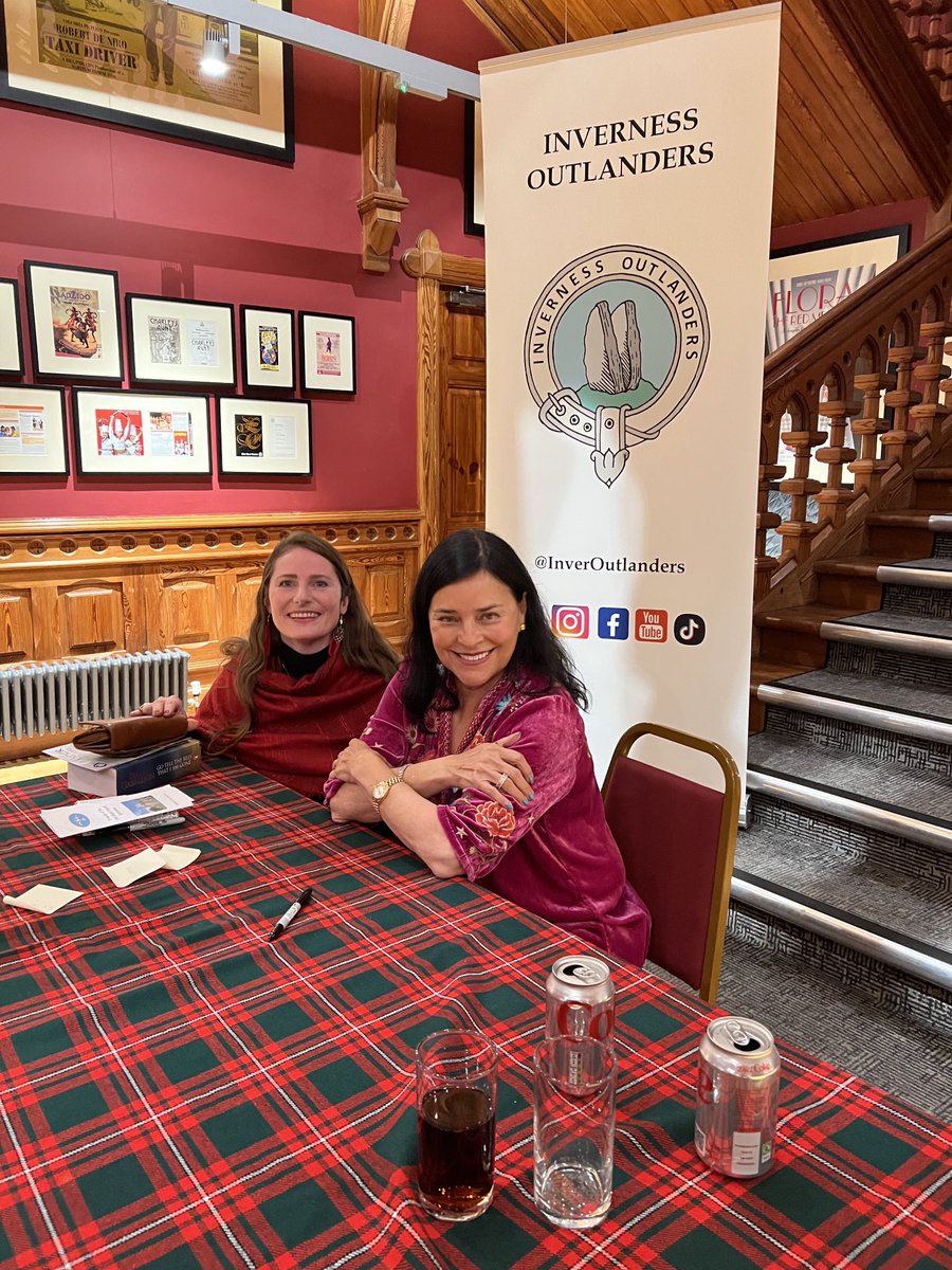 Thank you for a special evening ⁦<a href="/InverOutlanders/">Inverness Outlanders TM</a>⁩. Great to see ⁦<a href="/Writer_DG/">Diana Gabaldon</a>⁩ again (looking radiant as ever!) and see many Outlanders i’ve not seen in years! Pipers at the end were perfect, brought tears to my eyes. Slàinte leat- until next time!  🙏
