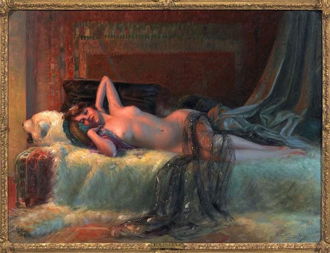 d4doome's tweet photo. #DelphinEnjolras #AcademicPainter #AcademicArt Delphin Enjolras, La sieste. Delphin Enjolras (1857-1945) was a French academic painter. https://t.co/WYU0ntOB6a