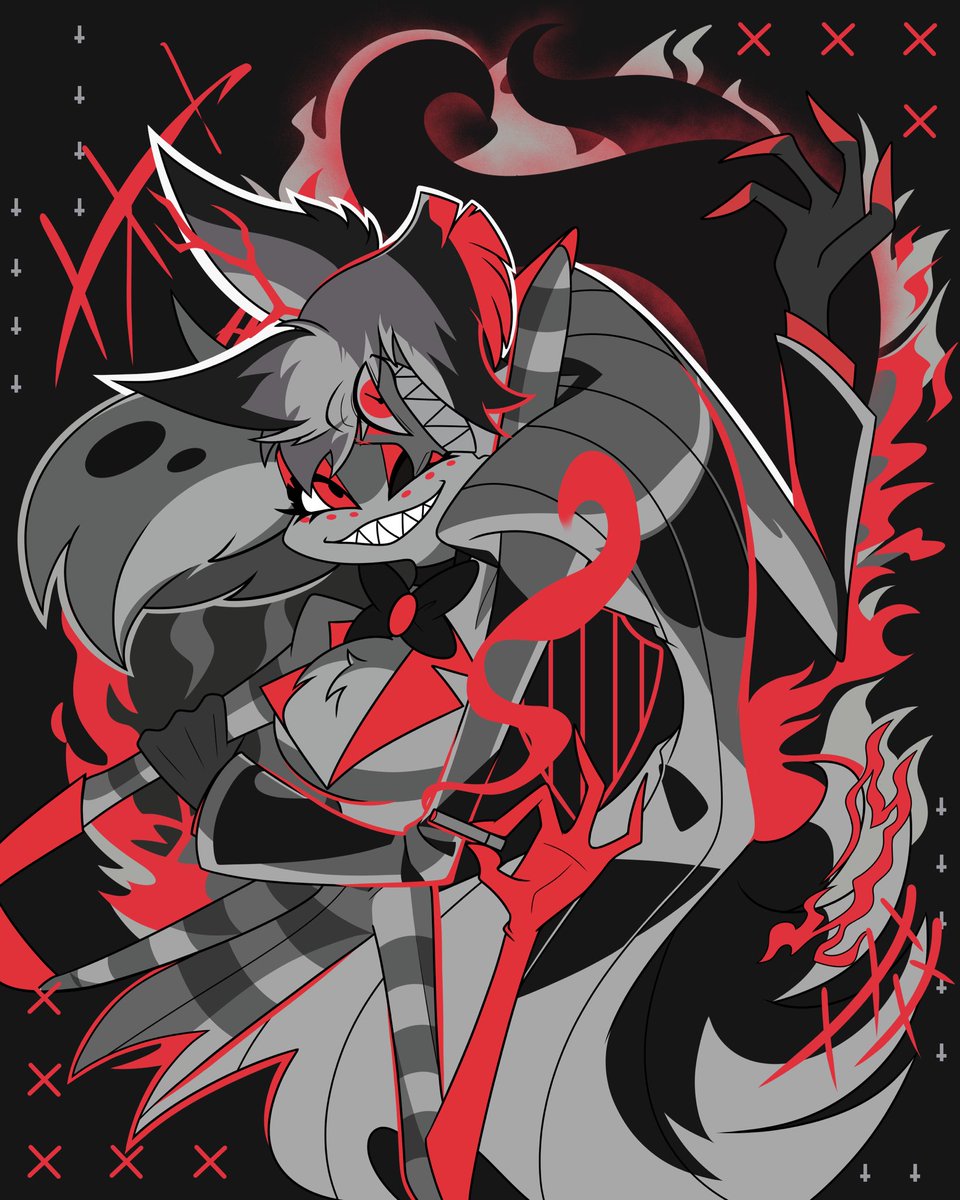 Gotta love an always brilliant merch edit by <a href="/Hibisha/">Hibi | Not Nemi | Loves All Angels</a> !! Had to draw it for myself 😍😍

#radiodust #hazbinhotel #HazbinHotelFanart #alastor #angeldust