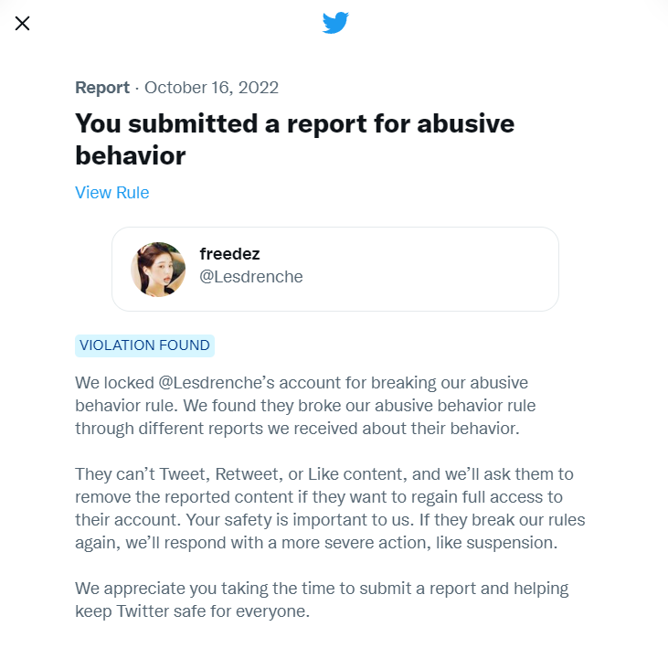 [ADMIN] Thank you everyone who reported!
