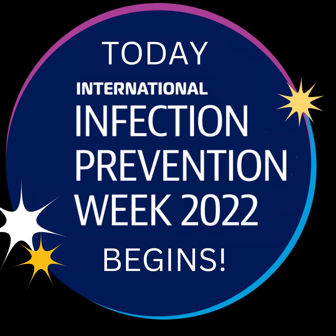 TODAY IS THE DAY! It's International Infection Prevention Week 2022! How are you celebrating? Make sure to tag us in your posts and use #IIPW so that we can share! #IIPW2022 #IPC #HAIs