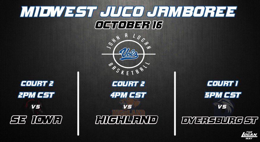 Come out TODAY to watch the Vols in action as they play in Carbondale at the SIU Rec-Center for the 6th Annual Midwest JUCO Jamboree. Their first game starts at 2 pm on court 2. There will be limited seating since the Vols play so close to home, so show up early!
#TheLoganWay🔵⚪️