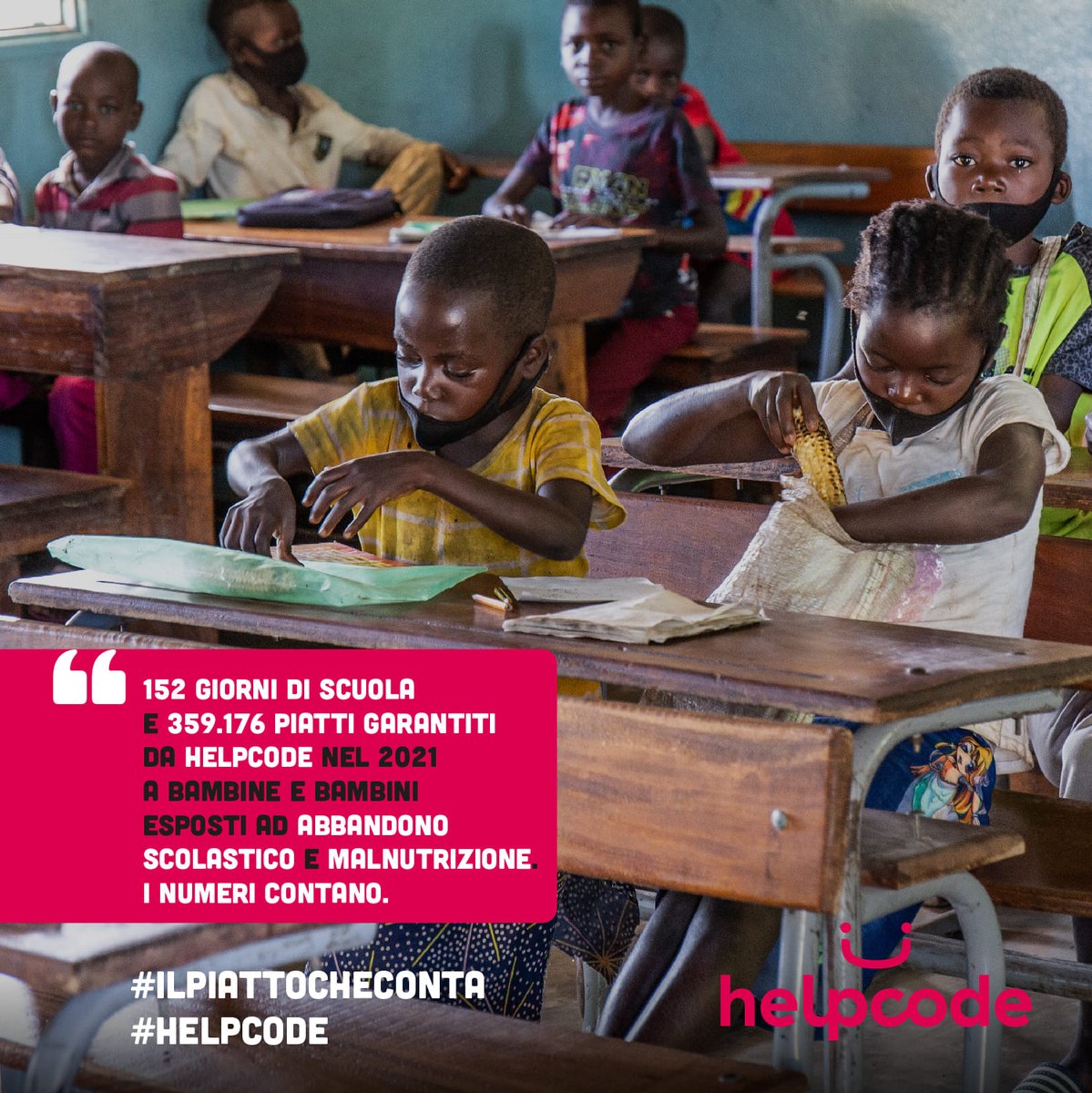 GiovannaDiTroia's tweet photo. Sosteniamo @helpcodeitalia per continuare a garantire a migliaia di bambini e bambine l’accesso ai servizi scolastici e a un pasto completo al giorno
▶️ https://t.co/VoC2Gl6Dpq ◀️
#ilpiattocheconta #Helpcode https://t.co/tLQDCxUPn8