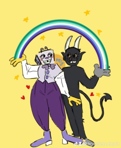 Homelessbrush's tweet photo. Gay power💗 #Cuphead #cupheaddevil #devildice #kingdice https://t.co/7afOZcvrIC