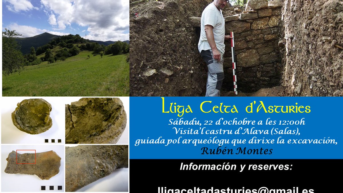 Visita guiada programada para el 22 de octubre a El Castro de Alava (Salas). castrosdeasturias.es/noticias/525/v…