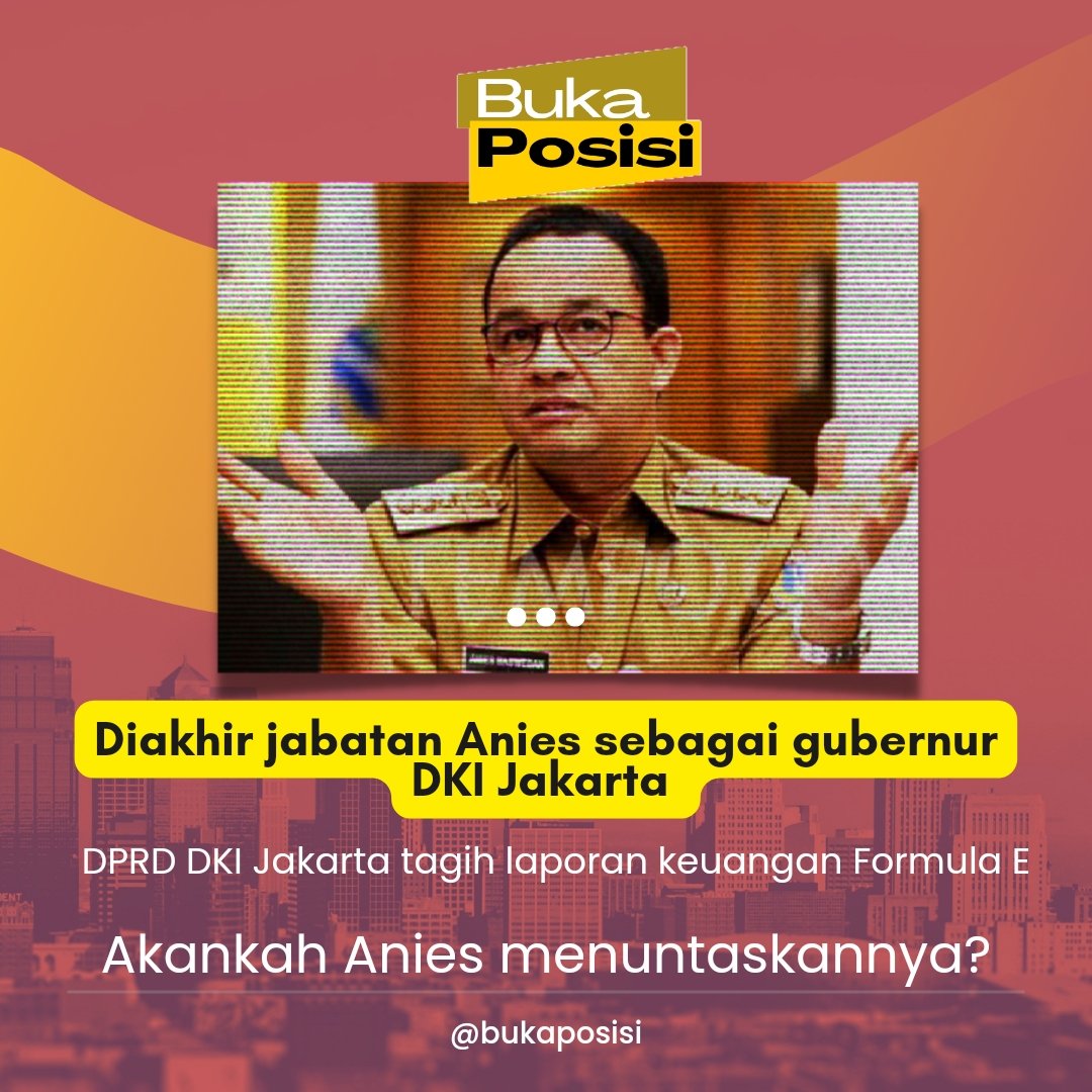 dipopini's tweet photo. Anggota Komisi B (DPRD) DKI Jakarta, Gilbert Simanjutak menuding ada kesewenangan dalam pengelolaan Anggaran Pendapatan dan Belanja Daerah (APBD) untuk penyelenggaraan Formula E.
Trend: #AniesEnd #IndonesiaMemanggil https://t.co/EqH67er7Um