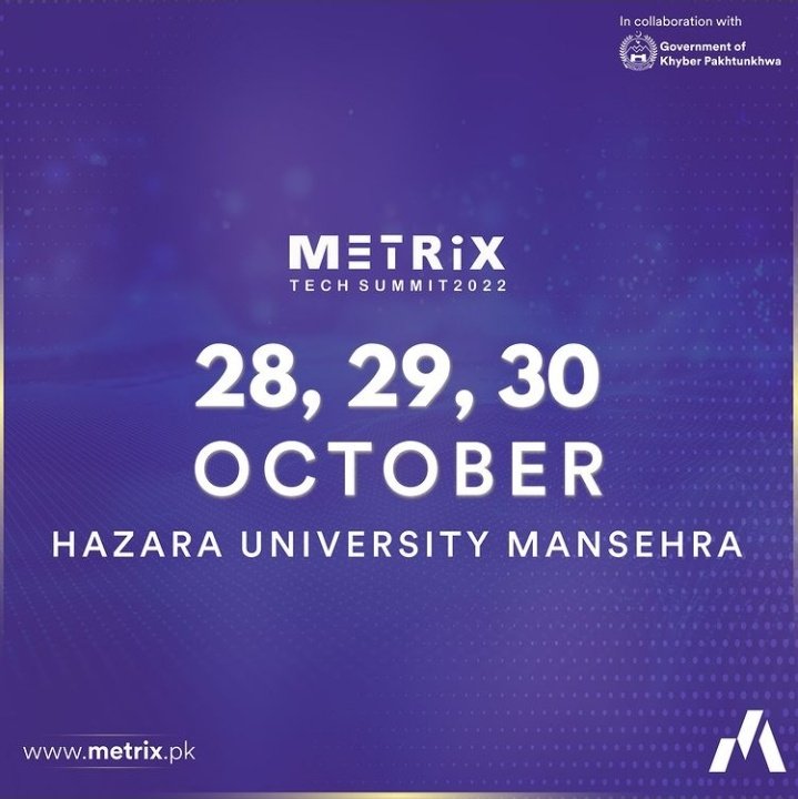 Aiman_khan13's tweet photo. Living in an era of technology it is important for students to acquire knowledge about technology and its applications in modern era. @metrixpk provides students with the opportunity to gain exposure and be a part of this historic event.
#Metrixtechsummit #dialzero #Binance https://t.co/yZvo6JNmq6