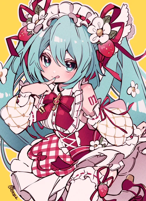 前から描きたかった15ミクさん 