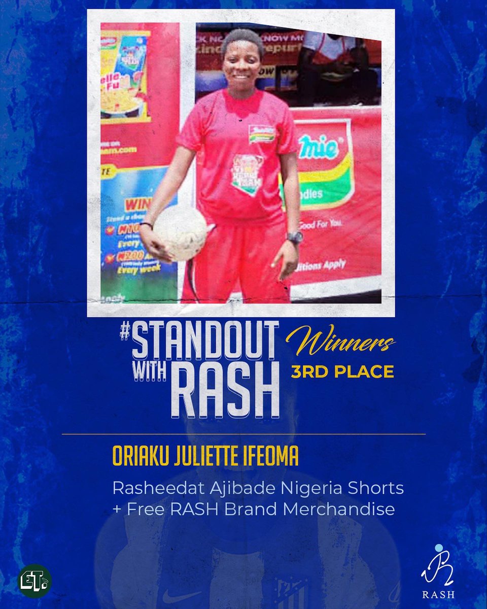 Rasheedat08's tweet photo. Here are the winners of this yearβs #StandOutWithRASH Campaign
We spent the last 4 weeks promoting grassroots footballers, telling their stories and encouraging them to Stand Out both on and off the field.
Thank you all for your support and engagement.
#GivingBack #RASH https://t.co/fGCVhHhKtx