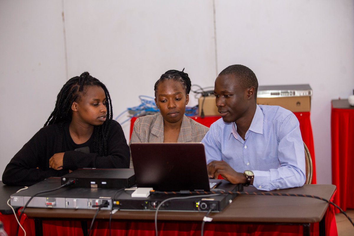 HuaweiKenya's tweet photo. Back at it again! Marking Day two of the onsite training for the  Cybersecurity Bootcamp in Naivasha, Students continue to learn about Cybersecurity, @CA_Kenya https://t.co/w9r0DGO23I