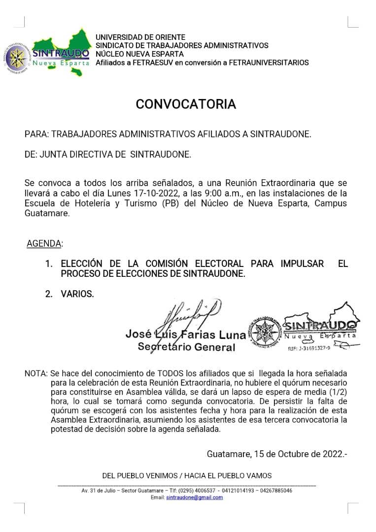 sintraudone's tweet photo. Convocatoria a nuestros afiliados jubilados y activos https://t.co/SYGl8ate3B