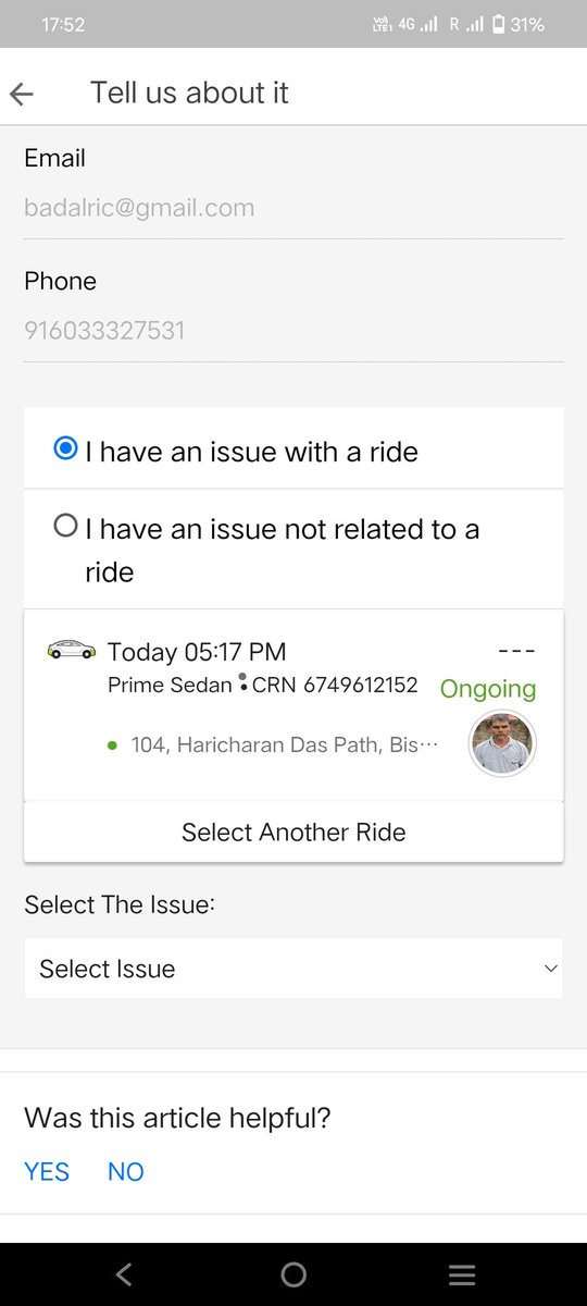 19_badal's tweet image. @Olacabs @dckamrup @OfficeofHBS @CMOfficeAssam @PMOIndia @PTI_News .
Here I'm tweeting right way sitting in the cab, the behaviour is so rude and taking long route so as to consume time, and take high charge. High time to intervene. #stopOla #Olacabsfraud
