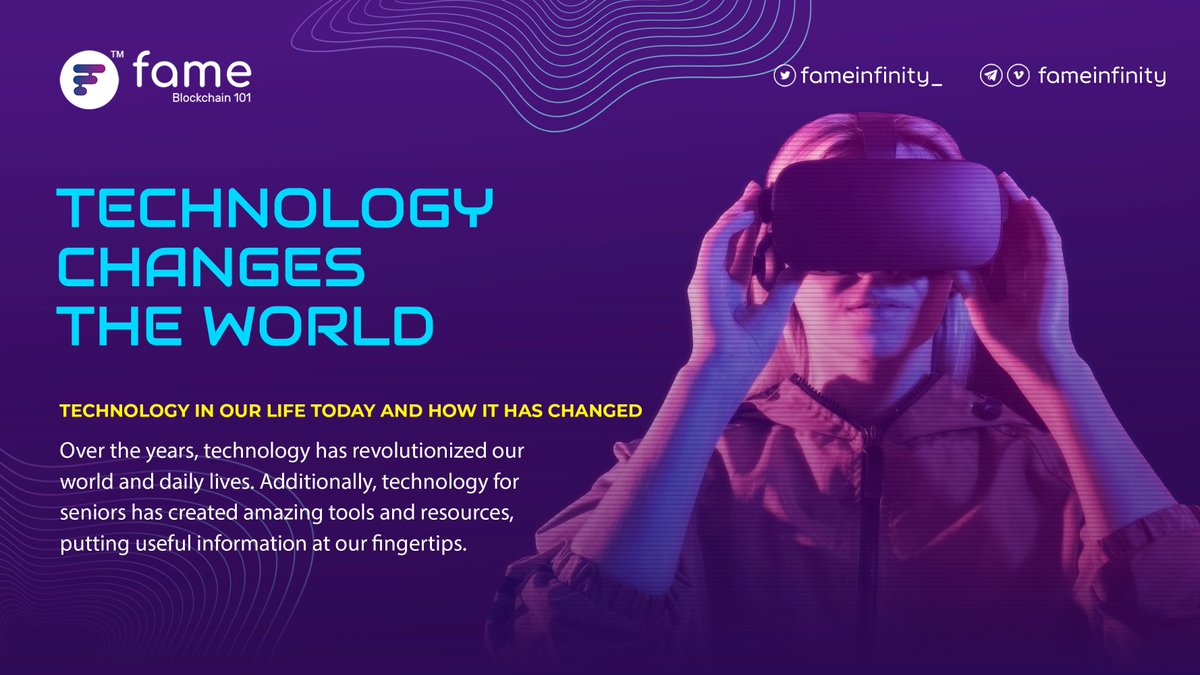 FameInfinity_'s tweet photo. TECHNOLOGY CHANGES THE WORLD
Technology In Our Life Today And How It Has Changed
Read More : https://t.co/irSoC6bvdG https://t.co/GHBw8VOP9a