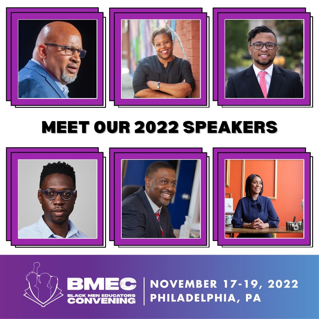 The Black Men Educators Convening is back LIVE! All roads lead to Philly 11/17-19. I'm looking forward to participating on a panel with Dr. 
<a href="/Principal_EL/">Salome Thomas-EL, Ed.D</a> on recruiting Black male educators. Flyers with the other speakers forthcoming. Reg. here. thecenterblacked.org/bmec 
<a href="/selmekki/">Sharif El-Mekki</a>
