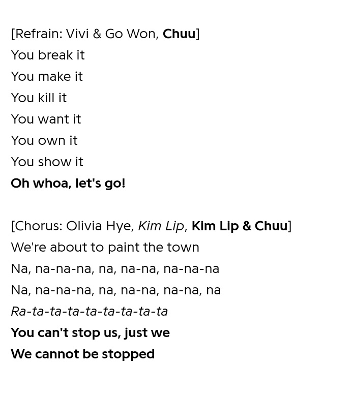 jisurene's tweet photo. Soyeon's own pen vs loona's 100 songwriters since they can't write to save their career https://t.co/CnLySo2iRV