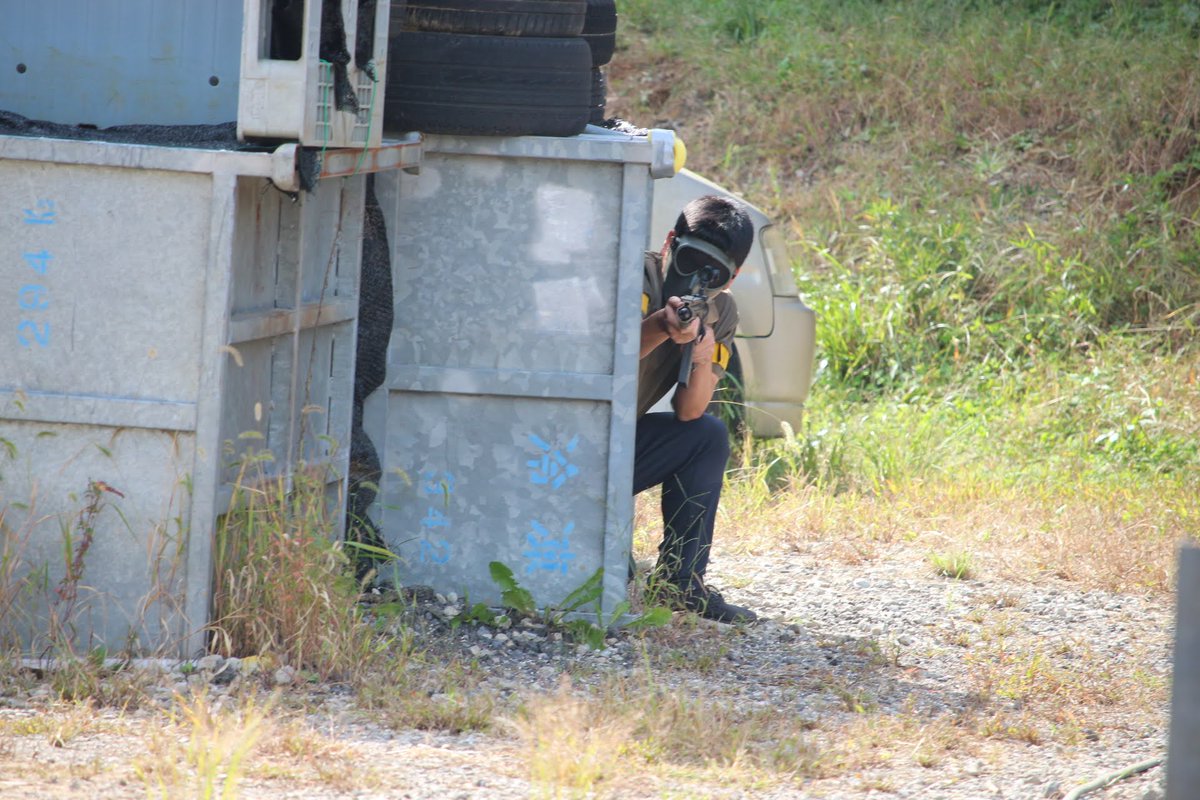 survivalGame_89's tweet photo. ラスト  #つくサバ Part2
これでホントに茨城では最後の最後のサバゲーです。
皆さんに色々と支えられて１ヶ月楽しむことが出来ました！
ありがとうございました！
あとショットシェル落とした人誰ですかー？ https://t.co/42rVbns5JM