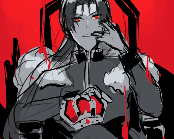 見たすぎる勢いで描いてる 