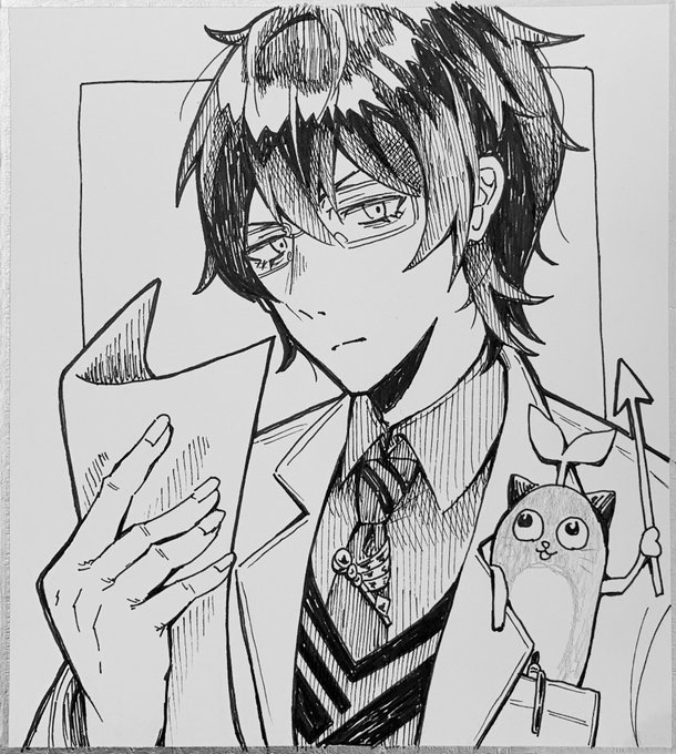 そういえば出先でレオス君を落書きしてました…… 