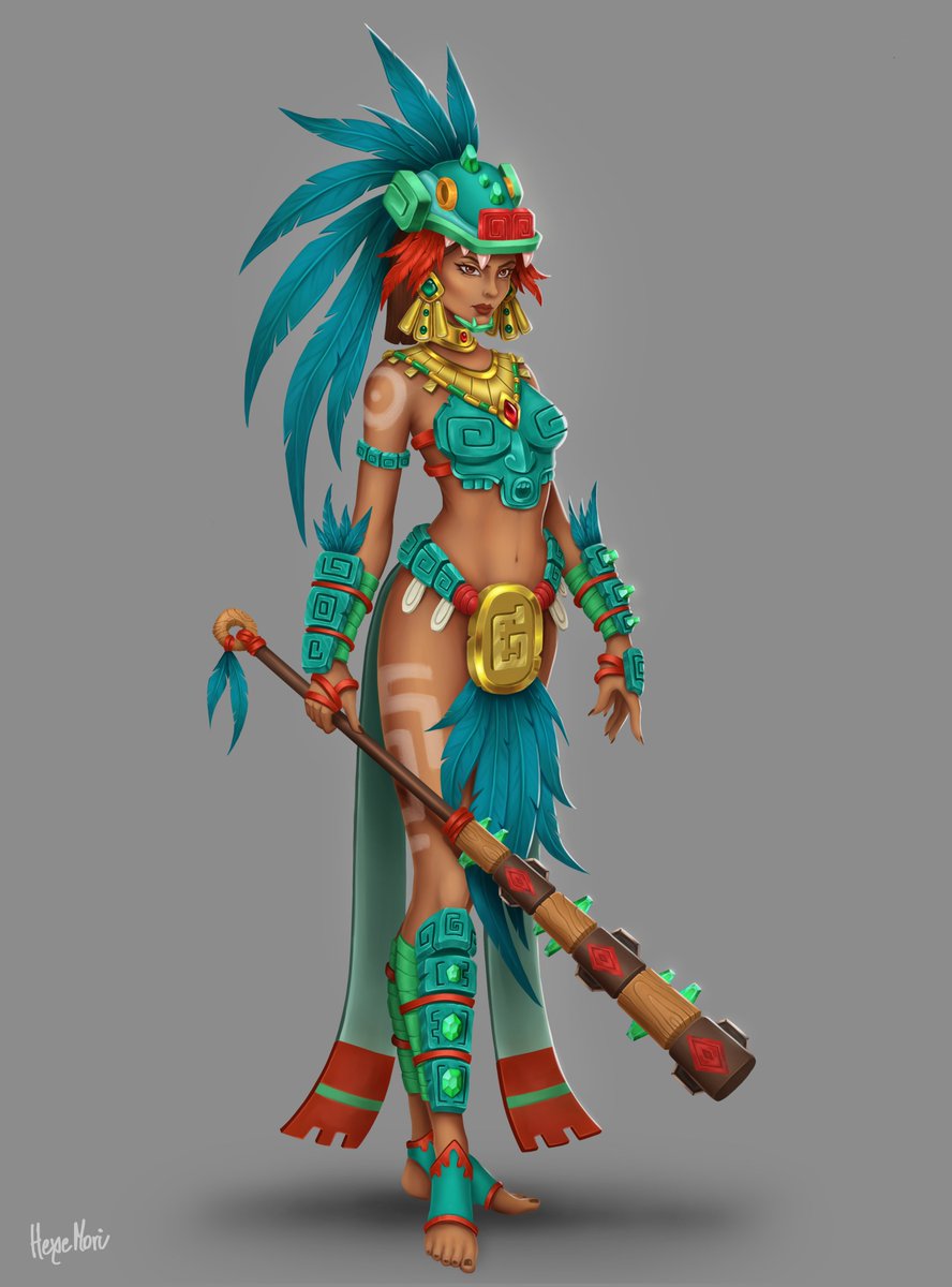 hexemori's tweet photo. New oc: Mesoamerican fantasy warrior
More exploration at artstation c:

#conceptart #gameart #gamedev #design #characterdesign https://t.co/UYD9R7CSkW