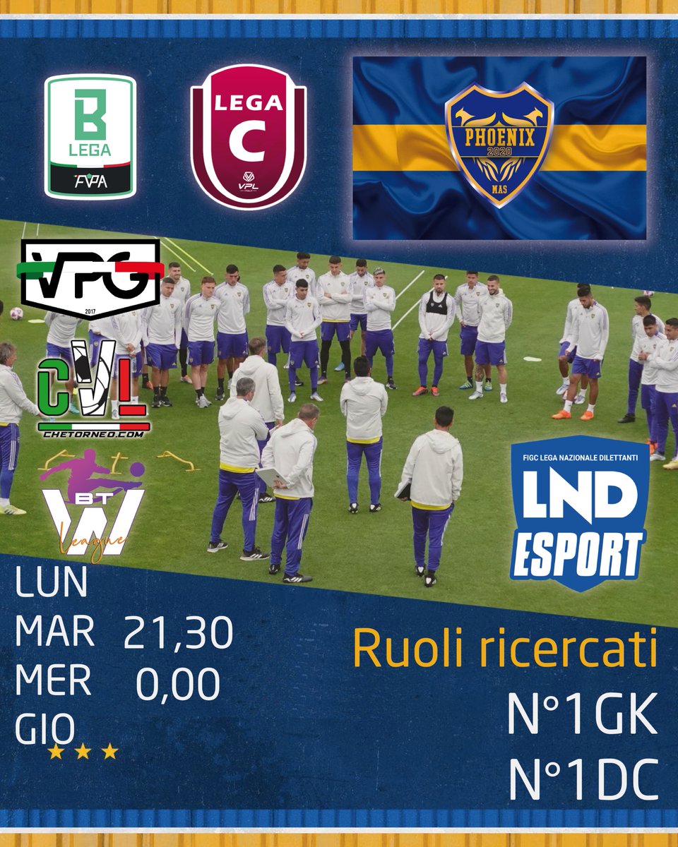 MAD10SMA - CHANNEL (@mad10sma_ch) on Twitter photo ๐กCOMPLETAMENTO ORGANICO - INSERIMENTO IMMEDIATO๐ต
<a href="/BocaRetwitt/">BocaRT</a> <a href="/Mercato_FVPA/">Calciomercato Fvpa</a> <a href="/PROCLUB_ITALY/">PROCLUB_MERCATO</a>
<a href="/Tutto_ProClub/">Tutto ProClub</a> @ILOVEPROCLUB1 <a href="/NewsProclub/">News Proclub</a>
<a href="/ProclubsRT/">Pro Club ReTweets</a> <a href="/VPLItaly/">VPL Italy ๐ฎ๐น</a> <a href="/FVPA_net/">FVPA.net ๐ฎ๐น</a>
<a href="/VPGItaly/">VPG Italy ๐ฎ๐น</a> <a href="/CVL_ITALY/">CheTorneo Virtual League #ProClub #NoProfit</a> @BTW_League @Mad10Sma ๐กCOMPLETAMENTO ORGANICO - INSERIMENTO IMMEDIATO๐ต
<a href="/BocaRetwitt/">BocaRT</a> <a href="/Mercato_FVPA/">Calciomercato Fvpa</a> <a href="/PROCLUB_ITALY/">PROCLUB_MERCATO</a>
<a href="/Tutto_ProClub/">Tutto ProClub</a> @ILOVEPROCLUB1 <a href="/NewsProclub/">News Proclub</a>
<a href="/ProclubsRT/">Pro Club ReTweets</a> <a href="/VPLItaly/">VPL Italy ๐ฎ๐น</a> <a href="/FVPA_net/">FVPA.net ๐ฎ๐น</a>
<a href="/VPGItaly/">VPG Italy ๐ฎ๐น</a> <a href="/CVL_ITALY/">CheTorneo Virtual League #ProClub #NoProfit</a> @BTW_League @Mad10Sma