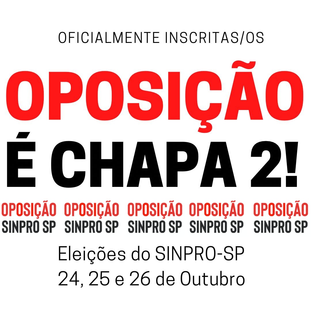 prof_joaopedro's tweet image. Alô Professores das escolas e faculdades particulares de SP

Pela primeira vez em 40 anos existe uma chapa de oposição NO #Sinpro e temos a chance de votar em outro modelo de sindicalismo e numa chapa que expressa a nossa categoria de professores, democrática e combativa.

+ 👇🏾