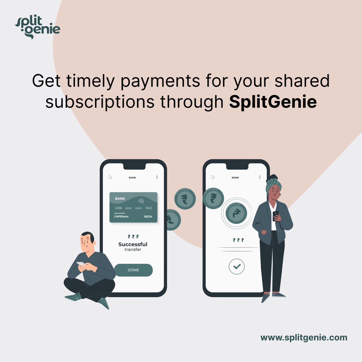 SplitGenie's tweet photo. Receive all your payments for your shared subscriptions automatically in your bank account, seamlessly ๐
#splitgenie #subscriptions #splitsubscription #startup #india #sunday #trending #sundayfunday #fintech #finance #bank #children Drishyam2 trailer tomorrow https://t.co/LylPWtstNz