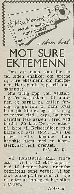 MStinemb's tweet photo. Tips fra Nord-Norge mot sure ektemenn. 😂🤩 https://t.co/PkjdBUlOIY